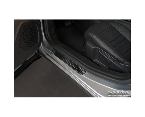 Black stainless steel door sills suitable for Citroën C4 III 2020- 'Special Edition' - 4-piece, Image 2