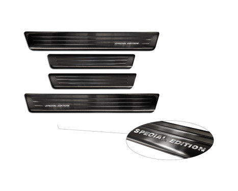 Black stainless steel door sills suitable for Citroën C4 III 2020- 'Special Edition' - 4-piece, Image 5