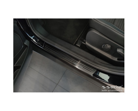 Black stainless steel door sills suitable for Ford EcoSport Facelift 2017- - 'Special Edition' - 4-piece, Image 2