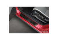 Black stainless steel Door sills suitable for Honda Jazz Crosstar 2020- 'Lines' - 4-piece