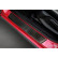 Black stainless steel Door sills suitable for Honda Jazz Crosstar 2020- 'Lines' - 4-piece, Thumbnail 2