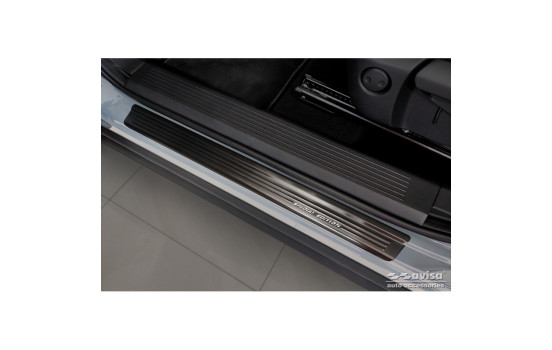 Black stainless steel door sills suitable for Nissan Qashqai III 2021- - 'Special Edition' - 4-piece, Image 2