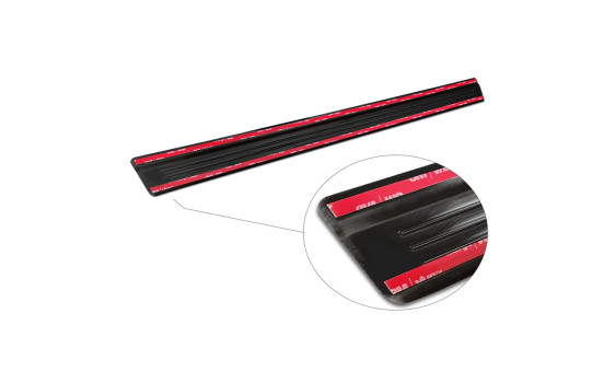 Black stainless steel door sills suitable for Nissan Qashqai III 2021- - 'Special Edition' - 4-piece, Image 6