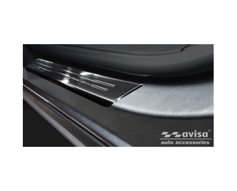 Black stainless steel door sills suitable for Opel Zafira 2012-2019 - 'Special Edition' - 4-piece
