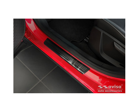 Black stainless steel door sills suitable for Renault Arkana 2020- - 'Special Edition' - 4-piece