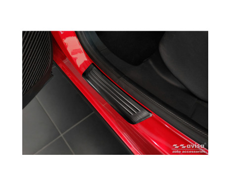 Black stainless steel door sills suitable for Renault Arkana 2020- - 'Special Edition' - 4-piece, Image 4