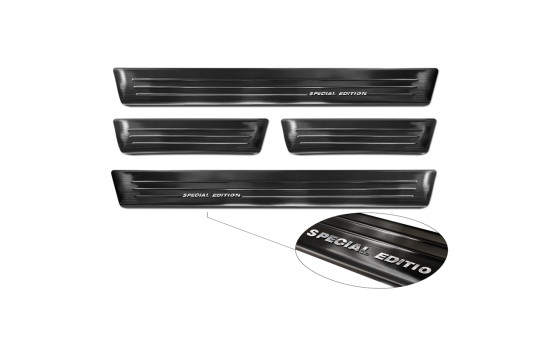 Black stainless steel door sills suitable for Renault Arkana 2020- - 'Special Edition' - 4-piece, Image 5