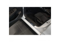 Black stainless steel door sills suitable for Renault Clio V 2019- 'Hybrid' - 2-piece