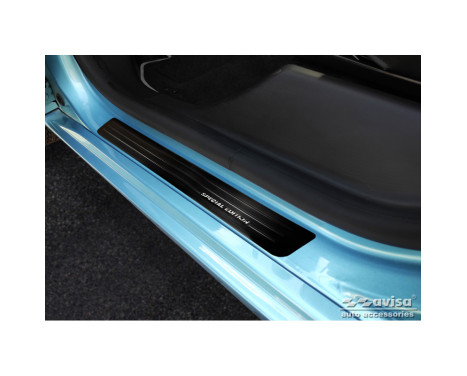 Black stainless steel door sills suitable for Renault Zoe FL 2019- 'Special Edition' - 4-piece