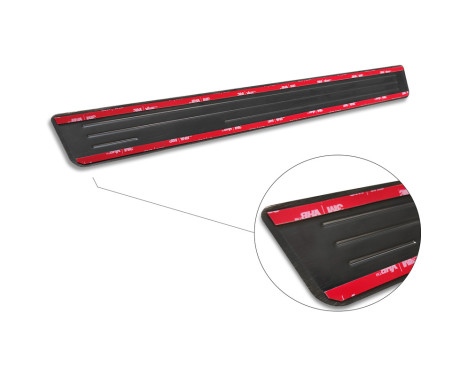 Black stainless steel door sills suitable for Renault Zoe FL 2019- 'Special Edition' - 4-piece, Image 6