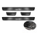 Black stainless steel Door sills suitable for Toyota Aygo X 2022- 'Lines X' - 4-piece, Thumbnail 5
