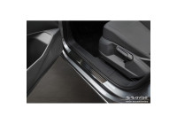 Black stainless steel door sills suitable for Volkswagen Caddy V 2020 - 2-piece