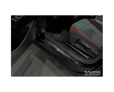 Black stainless steel door sills suitable for Volkswagen ID.4 2020- - 'Special Edition' - 4-piece