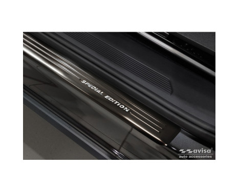 Black stainless steel door sills suitable for Volkswagen ID.4 2020- - 'Special Edition' - 4-piece, Image 2