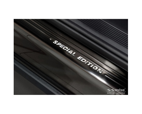 Black stainless steel door sills suitable for Volkswagen ID.4 2020- - 'Special Edition' - 4-piece, Image 3