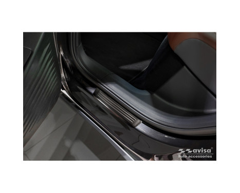 Black stainless steel door sills suitable for Volkswagen ID.4 2020- - 'Special Edition' - 4-piece, Image 4