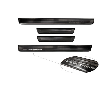 Black stainless steel door sills suitable for Volkswagen ID.4 2020- - 'Special Edition' - 4-piece, Image 5