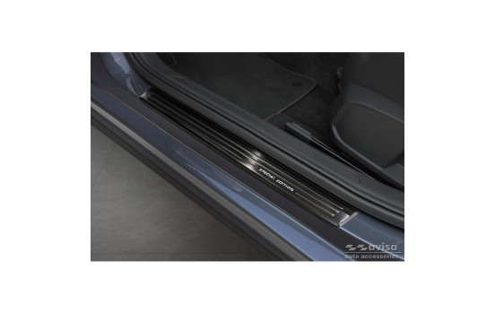 Black stainless steel Door sills suitable for Volkswagen VI Polo 2017- - 'Special Edition' - 4-piece