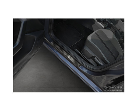 Black stainless steel Door sills suitable for Volkswagen VI Polo 2017- - 'Special Edition' - 4-piece, Image 3