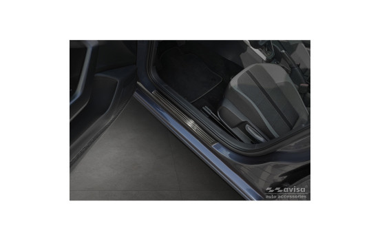 Black stainless steel Door sills suitable for Volkswagen VI Polo 2017- - 'Special Edition' - 4-piece, Image 3