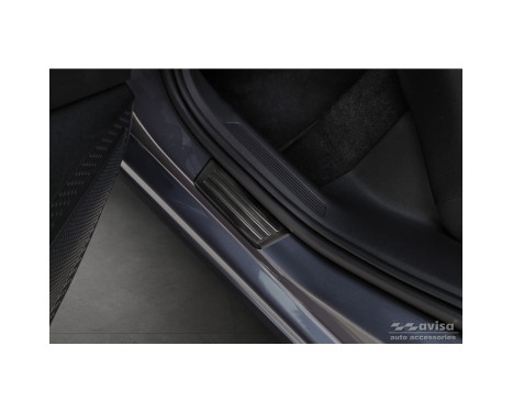 Black stainless steel Door sills suitable for Volkswagen VI Polo 2017- - 'Special Edition' - 4-piece, Image 4