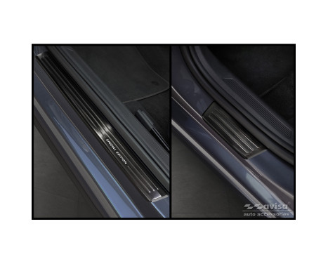 Black stainless steel Door sills suitable for Volkswagen VI Polo 2017- - 'Special Edition' - 4-piece, Image 5