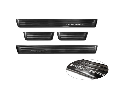Black stainless steel Door sills suitable for Volkswagen VI Polo 2017- - 'Special Edition' - 4-piece, Image 6