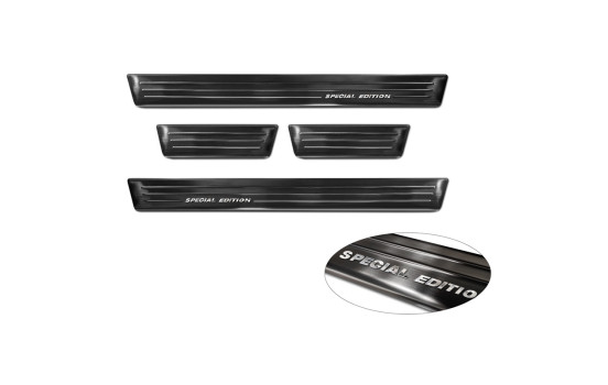 Black stainless steel Door sills suitable for Volkswagen VI Polo 2017- - 'Special Edition' - 4-piece, Image 6