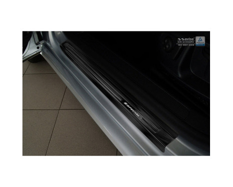 Black stainless steel door sills Volkswagen Passat 3C 2005-2014 - 'Special Edition' - 4-piece, Image 2