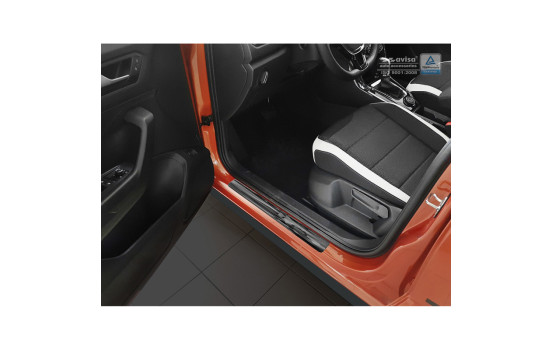 Black stainless steel door sills Volkswagen T-Roc 2017- - 'Sportline' - 4-piece, Image 2