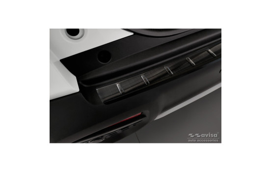Black Stainless Steel Rear Bumper Protector suitable for Suzuki S-Cross II 2022- 'Ribs', Image 4