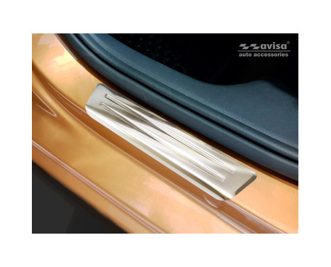 Silver stainless steel door sills Volkswagen Up! 2011- - 'Special Edition' - 4 parts, Image 2