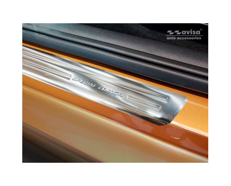 Silver stainless steel door sills Volkswagen Up! 2011- - 'Special Edition' - 4 parts, Image 4
