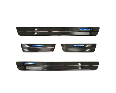 Stainless Steel Door Sill Black Toyota Corolla XII Sedan/Hatchback/Touring Sports 5-door 'Hybrid' 2019- 4-d, Image 2