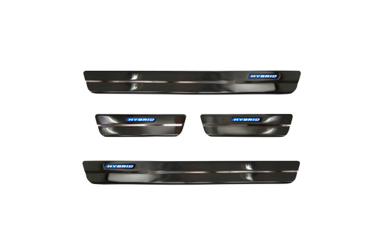 Stainless Steel Door Sill Black Toyota Corolla XII Sedan/Hatchback/Touring Sports 5-door 'Hybrid' 2019- 4-d, Image 2