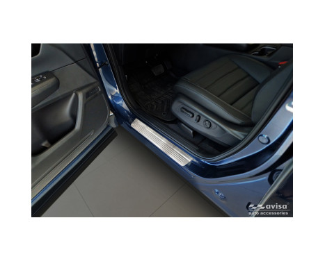 Stainless Steel Door Sill Moldings Fits Honda CR-V VI (RS_) 2023- 'Lines' - 4-Piece