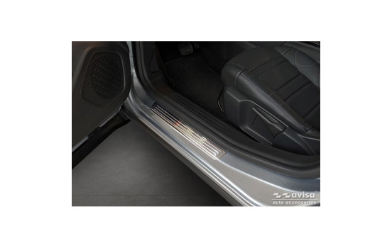 Stainless steel door sill moldings suitable for Citroën C4 III 2020- & C4 X 2022- 'Lines' - 4-piece
