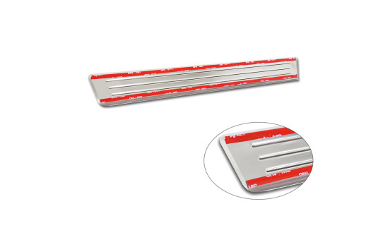 Stainless steel door sill moldings suitable for Citroën C4 III 2020- & C4 X 2022- 'Lines' - 4-piece, Image 6
