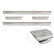 Stainless steel door sill moldings suitable for Fiat 600(e) (365_) 2023- 'Lines' - 4-piece, Thumbnail 5