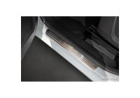Stainless steel door sill moldings suitable for Renault Kangoo III & Nissan Townstar & Mercedes Citan 2021- - &#