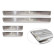 Stainless steel door sill moldings suitable for Skoda Fabia IV Hatchback 2021- 'Lines' - 4-piece, Thumbnail 5