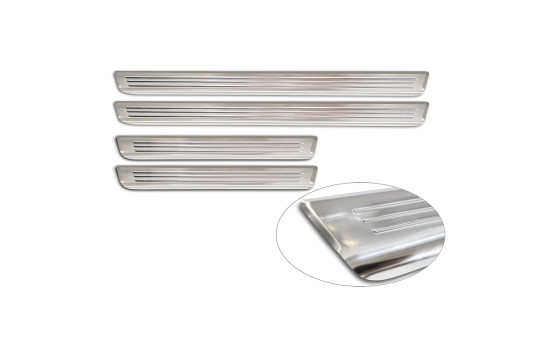 Stainless steel door sill moldings suitable for Skoda Kodiaq II (PS7) 2024- 'Lines' - 4-piece, Image 5