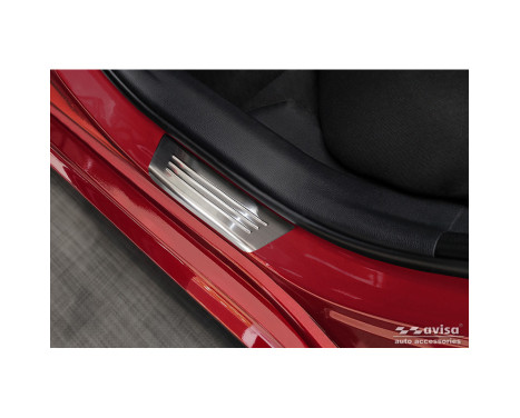 Stainless Steel Door Sill Moldings suitable for Toyota Yaris IV HB 2020-2024 & FL 2024- / Yaris Cross 2021- 'Lin, Image 4