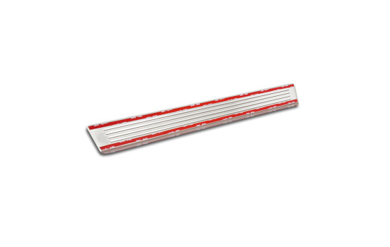 Stainless steel door sill moldings suitable for Volvo EX30 2023- - 'Lines' - 4-piece, Image 6