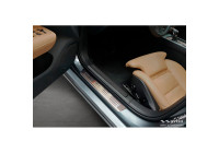 Stainless steel door sill moldings suitable for Volvo S60 III & V60 II 2018- - 'Lines' - 4-piece