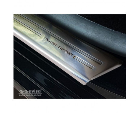 Stainless steel door sill panels front 2-piece, Image 2