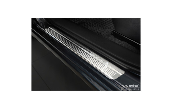 Stainless steel door sill suitable for Honda Civic X HB 5-door 2017- 'Lines' - 4-piece