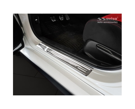 Stainless steel door sill suitable for Honda Civic X HB 5-door 2017- 'Sportline' - 4-piece