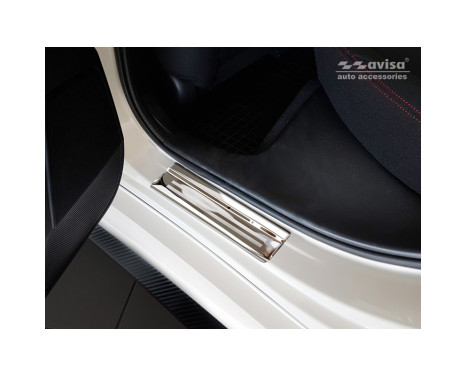 Stainless steel door sill suitable for Honda Civic X HB 5-door 2017- 'Sportline' - 4-piece, Image 3