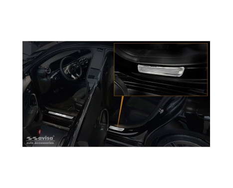 Stainless steel door sill suitable for Mercedes CLS II Shooting Brake (X118) 2019- 2-piece, Image 2